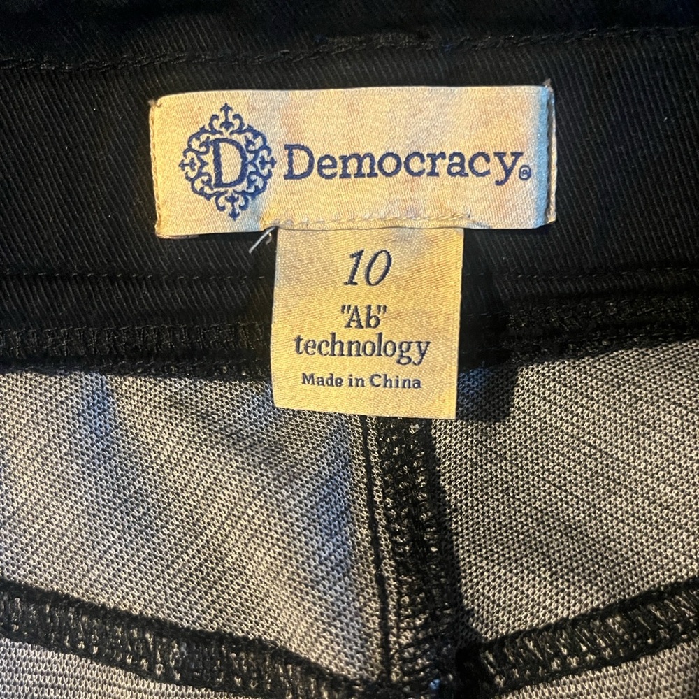 Democracy Black and Gray Women's Pants